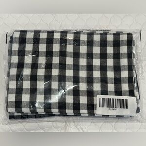 New Set of 2 Black and White Checkered Plaid Pillow Covers 18"